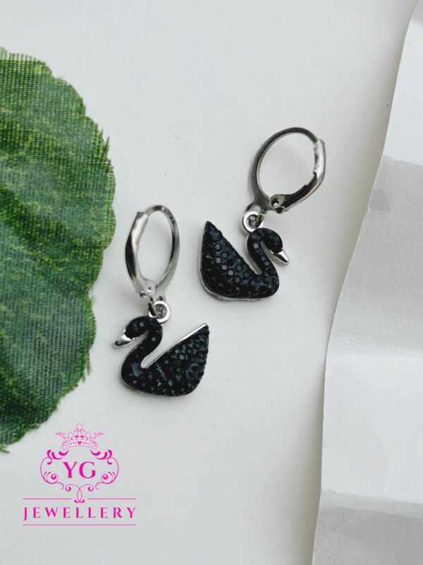 Swan earrings