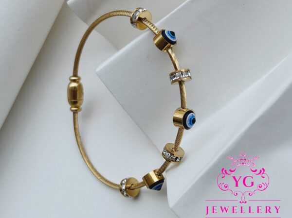 Evil eye bracelet (Gold) - Image 3