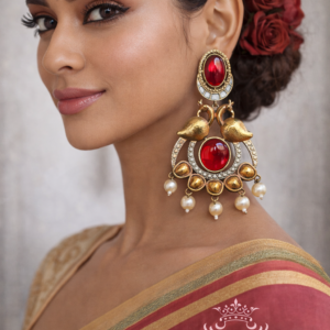 Smaira dual tone earrings